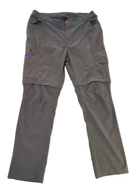 Makino Women's Gray Convertible Moisture Wicking Hiking Pants
